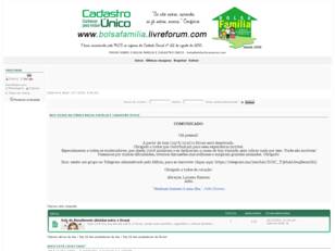 Forum gratis : Fórum Bolsa Família - Início