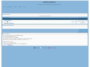 Free forum : camera obscura