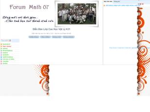 Diễn Đàn Lớp Cao Học Vật Lý K21