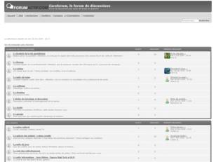 Caroforum, le forum de discussions