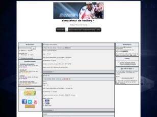 simulateur de hockey