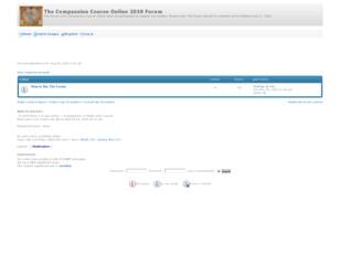 The Compassion Course Online 2019 Forum