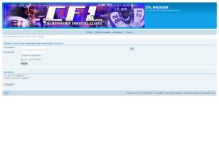 Free forum : CFL MADDEN