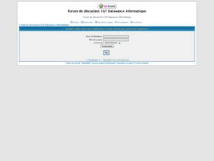 Forum de discussion CGT Datavance Informatique