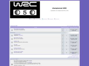 creer un forum : championnat WRC