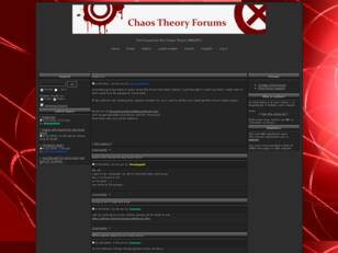 Chaos Theory Forums