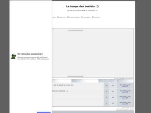 Le temps des boulets :')
