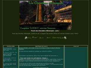 Forum des Chevaliers d'Emeraude - Lotro : Serveur Sirannon