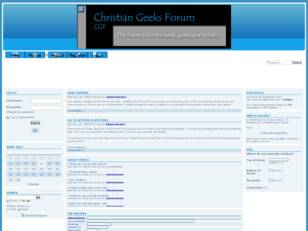 Christian Geeks Forum