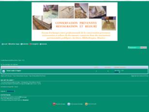 Conservation preventive, restauration et reliure