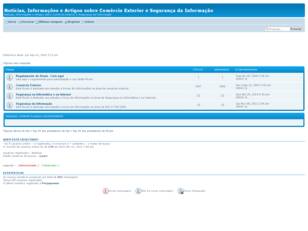 Fórum grátis : Comércio Exterior e Segurança da Informação