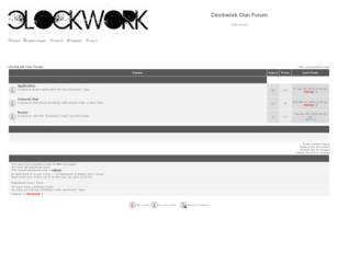 Clockwork Clan Forum