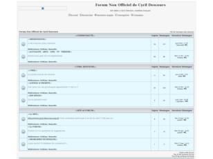 Forum Non Officiel de Cyril Descours
