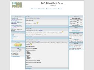 Don't Disturb Nerds  Portal & Forum