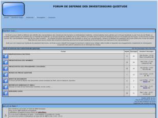 creer un forum : Groupement de defense des investisseurs dans les prog