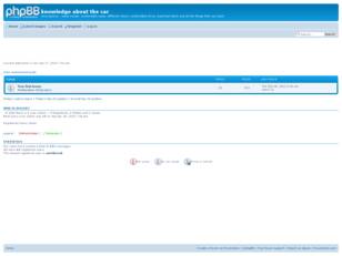 Free forum : knowledge about the car