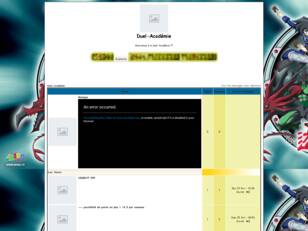 creer un forum : Duel-Academie