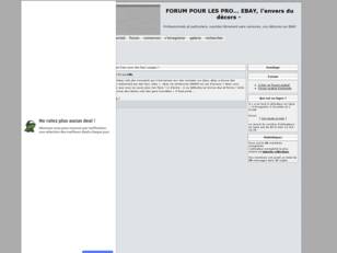 FORUM POUR LES PRO... EBAY, l'envers du decors