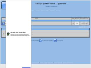 Échange Quebec-France ... Questions, ...