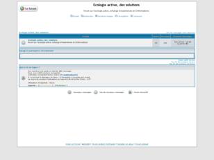 Ecologie active, des solutions