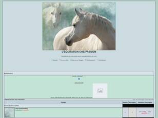 Forum gratuit : l'equitation une passion