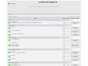 Le forum de l'equipe IV