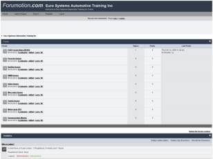 Free forum : Euro Systems Automotive Training Inc