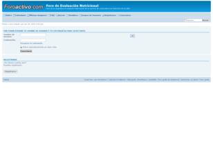 Foro de Evaluación Nutricional