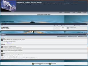 Forum gratis : era meglio quando si stava peggio