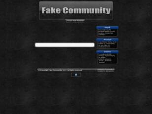 Fake Community - Bun venit in comunitatea Fake -