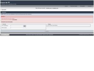 Cours de FF