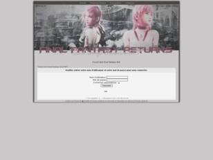 Forum test Final Fantasy XIII RPG