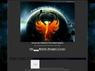 Forum de l'alliance Fire Hawk Empire -Univers FORNAX-