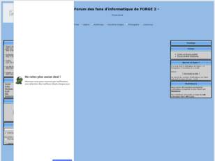 Forum des fans d'informatique de FORGE 2