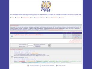 Forum formation correcteur MD Mots