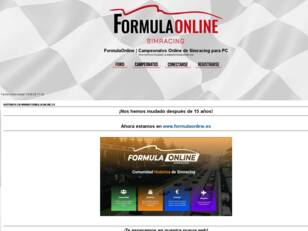 FormulaOnline | Campeonatos Online de Simracing para PC