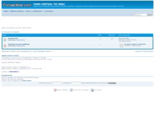 FORO VIRTUAL TIC ENSC