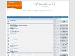 FORSV : Forum de Sciences et de Vie