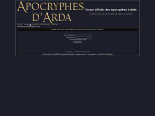 créer un forum : Forum officiel des apocryphes d'arda