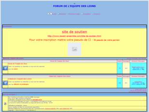 FORUM DE L'EQUIPE DES LIONS