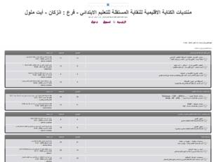 منتديات الكتابة الاقليمية للنقابة المستقلة للتعلي