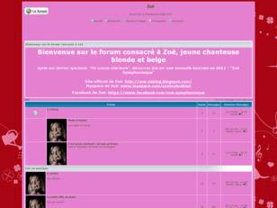 Zoe forum sur la chanteuse belge Zoe