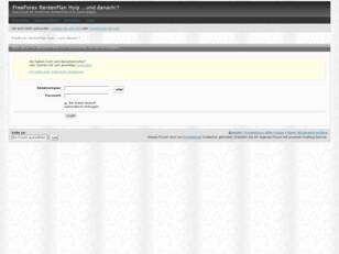 FreeForex RentenPlan Hyip ...und danach!?