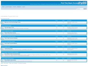 First Time Buyer Forum