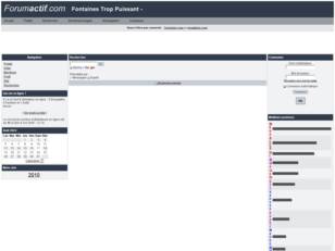 Fontaines Trop Puissant