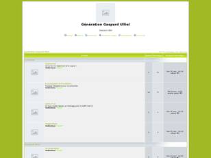 Forum gratuit : Generation Gaspard U