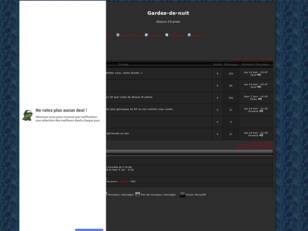creer un forum : Gardes-de-nuit