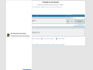 Actualites de l'univers humain