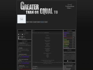 Free forum : Greater Than Or Equal To