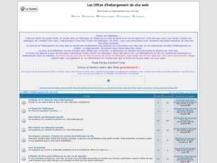 Les Offres d'hebergement de site web